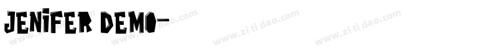 Jenifer Demo字体转换